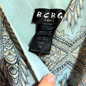 Vintage BCBG paisley dress 12 imperfect